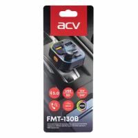 FM-трансмиттер ACV (FMT-130B) ЖК диспл/USB /Bluetooth