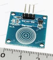 Touch Sensor v1.0, 24x24mm (TTP223B), Датчик прикосновения ёмкостной, (cенсорная кнопка)