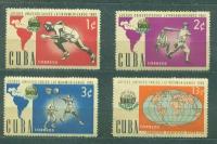 Почтовые марки Куба 1962г. "1-я Латиноамериканская Универсиада" Спорт NG
