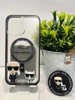 Чехол KARL LAGERFELD IPHONE 14 PRO MAX C POPSOCKET MAGSAFE / чехол карл лагрфилд 14 про макс С ПОП сокетом И магсейф