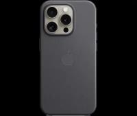 Apple Чехол-крышка Apple FineWoven Case with MagSafe для Apple iPhone 15 Pro, ткань, черный (MT4H3)