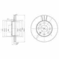 Диск тормозной перед Delphi BG2278