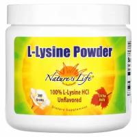 Nature&#x27;s Life, L-Lysine в порошке, без вкусовых добавок, 200 г