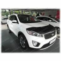 Дефлектор капота Кожаный для KIA SORENTO III Prime 2014 -2017 (Киа Соренто)