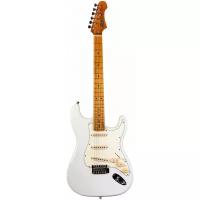 JET JS-300 OW электрогитара, Stratocaster, корпус липа, 22 лада,SSS, tremolo, цвет Olympic White