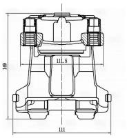 TRIALLI CF084766 Суппорт торм. BMW 3 F30 (11-)/4 F30 (13-)/1 F20/F21 (11-) зад. лев. D 42мм