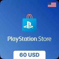 Подарочная карта PlayStation Store (CША) - 60 USD