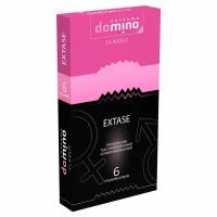 Презервативы с точками и рёбрышками DOMINO Classic Extase - 6 шт. (цвет не указан)