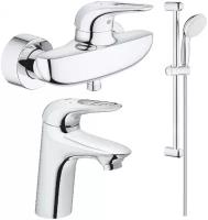 Комплект смесителей Grohe Eurostyle New 33590003 + 32468003 + 27924001