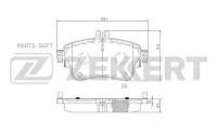 ZEKKERT BS-2073 Колодки тормозные ZEKKERT BS2073 диск. передн. MB A-Class (W176) 12-, B-Class (W246) 11-, CLA (C117)