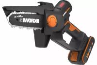 Пила аккумуляторная бесщёточная WORX WG325E, 20В, 12см, 2Ач х1, ЗУ 2А