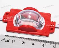 LED modul PCB-12-CRMD-2835-8SMD-R 320Lm, 1.4W, IP65, Lens-160° Red, Модуль светодиодный красный