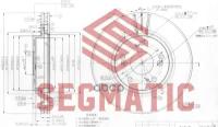 Диск Тор. Перед Honda Civic 06/Fr-V 05/Stream 02- SEGMATIC арт. SBD30093092