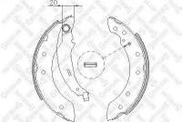 Колодки тормозные барабанные (комплект) для Рено Логан 1 2004-2009 год выпуска (Renault Logan 1) STELLOX 210 101-SX