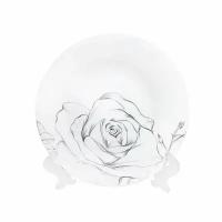 Тарелка десертная "Эскиз розы" 18 см