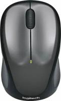 Мышь Logitech M235 серый/черный оптическая (1000dpi) беспроводная USB для ноутбука (2but) (910-002692)