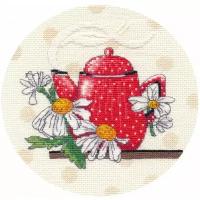 Чайная миниатюра-3 #1588 Овен Набор для вышивания 15 х 15 см Счетный крест