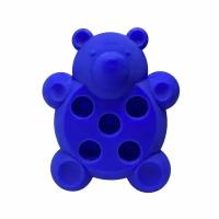 Силиконовая подставка под тату колпачки с пигментами и краской Staff Bear Blue