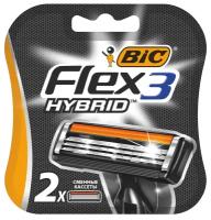 Сменные картриджи для бритвы BIC Flex 3 Hybrid 2 шт