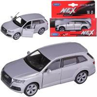 Машинка Welly 1:38 AUDI Q7 серебристая 43706W/серебряная