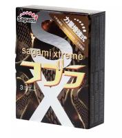 Суженные к основанию презервативы Sagami Xtreme Cobra - 3 шт. (прозрачный)