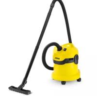 Хозяйственный пылесос KARCHER WD 2 Plus V-12/4/18, 1000 Вт, черный/желтый