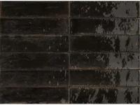 Керамогранит MARAZZI LUME Black Lux M6RP, 6x24 см, черный, глянцевый