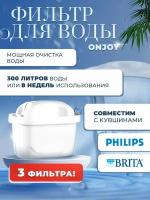 Фильтр для воды MAXTRA,PHILIPS, BRITA (3 Фильтра)