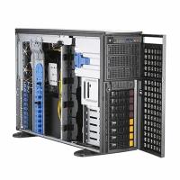 SuperMicro Платформа системного блока SuperMicro SYS-740GP-TNRT Tower/4U, 2xLGA4189, iC621A, 16xDDR4, 8x3.5 SATA/NVME, 2xM.2 PCIE 22110, 6x PCIEx16, 2x10GbE, IPMI, 2x2200W, black SYS-740GP-TNRT