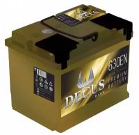 Аккумулятор легковой Decus Золото 60 а/ч 630А Прямая полярность