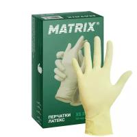 Перчатки латексные смотровые неопудренные Matrix Extra (50 пар, L)