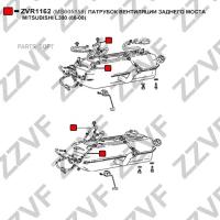 ZZVF ZVR1162 Патрубок вентиляции заднего моста mitsubishi l300 (86-08)