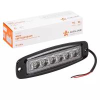 Фара светодиодная "AIRLINE" 185х60х35 18W 12/24V (6 LED, рассеянный свет, прямоугольная)