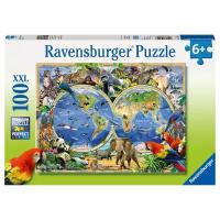 Ravensburger. Пазл карт. 100 арт.10540 "Животные земли"