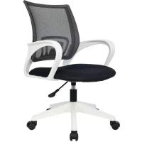 Кресло офисное Easy Chair 396W, черное, сетка-ткань, пластик