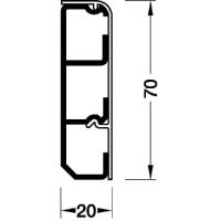 Плинтус 70х20мм RAL9010 SL 20071 rws – Tehalit – SL2007109010 – 4012740311854