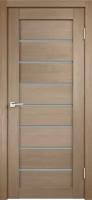 Дверь межкомнатная VellDoris UNICA 1, бруно, 800x2000, LR, стекло мателюкс, без врезки замка и петель