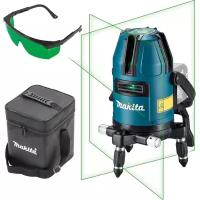 Перекрестный лазер Makita SK40GDZ, зеленый лазер, самовыравнивающийся, с сумкой