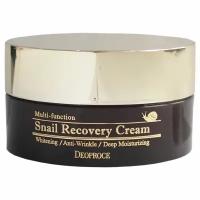 DEOPROCE, Многофункциональный восстанавливающий крем с муцином улитки - Multi snail recovery cream