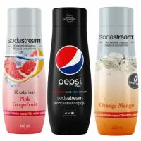 Сироп-концентрат SodaStream Pepsi Max+Грейпфрут+Апельсин-Манго 440 мл 3 шт