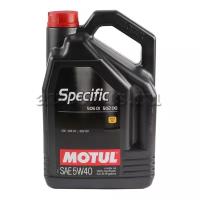 Масло моторное motul specific 502 00/505 00/505 01 5w-40 синтетическое 5 л 101575