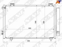 Радиатор кондиционера для Тойота Королла 120 седан 2002-2007 год выпуска (Toyota Corolla 120 седан) SAT ST-TY28-394-A0