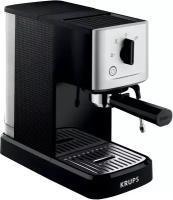 Кофеварка рожковая Krups Calvi Meca XP 3440, черный/серебристый