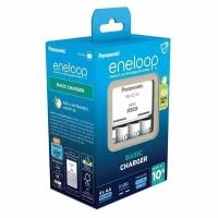 Зарядное устройство Panasonic Basic Charger с аккумуляторами Eneloop 4AA 2000 K-KJ51MCD40E