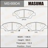 Колодки тормозные дисковые Masuma MS-8904