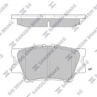 Колодки тормозные дисковые задние для Тойота Камри V50 2011-2014 год выпуска (Toyota Camry V50) HI-Q SP2081