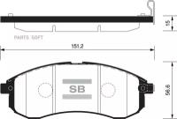 SANGSIN BRAKE SP1602 SP1602_колодки дисковые п.!\ Mitsubishi L200 2.5TD 4WD 03>