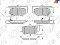 Колодки тормозные зад LADA X-RAY OPEL ASTRA G 98-05 H 05- CORSA C 03-06 ZAFIRA A B 99- SAT ST-1605995