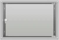 Шкаф коммутационный NTSS LIME (NTSS-WL6U5535GS) настенный 6U 550x350мм пер.дв.стекл несъемн.бок.пан. 30кг серый 270мм 8.3кг 110град. 370мм IP20 укомпл