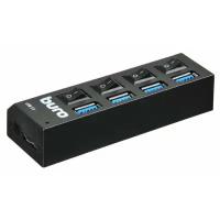 Разветвитель USB 2.0 Hama 4 порта BU-HUB4-U3.0-L черный